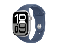 Apple Watch Series10 GPS 42mm Aluminio Prateado SB Denim S/M